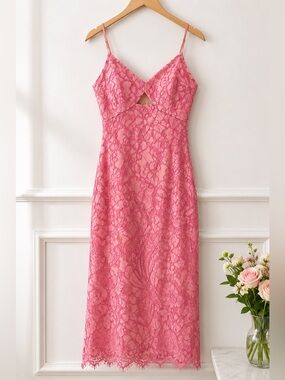 Guess Pink Lace Chemise